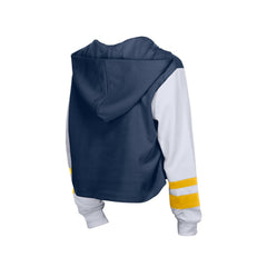Milwaukee Brewers New Era Women's Boxy Lace-Up Hoodie - MLB