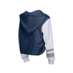 New York Yankees New Era Women's Boxy Lace-Up Hoodie - MLB