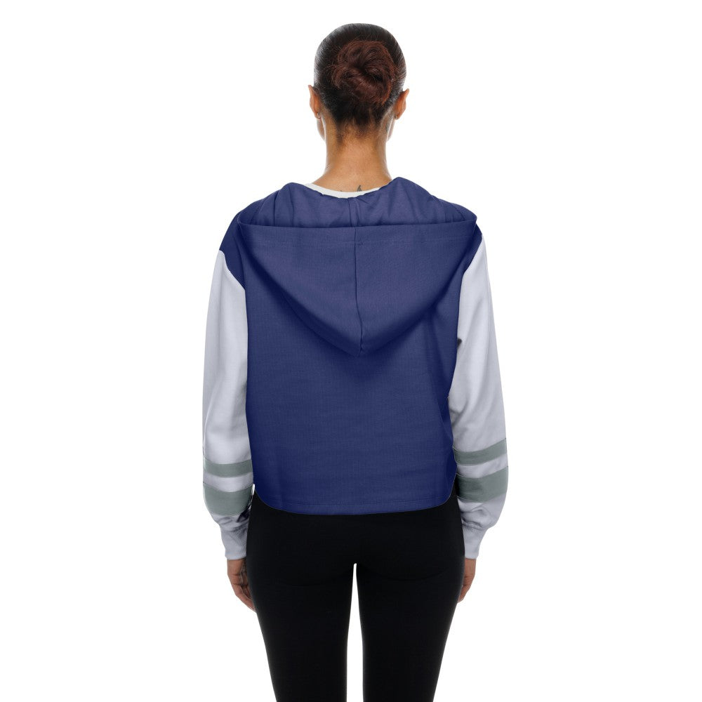 Los Angeles Dodgers New Era Women's Boxy Lace-Up Hoodie - MLB