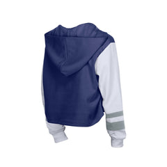 Los Angeles Dodgers New Era Women's Boxy Lace-Up Hoodie - MLB