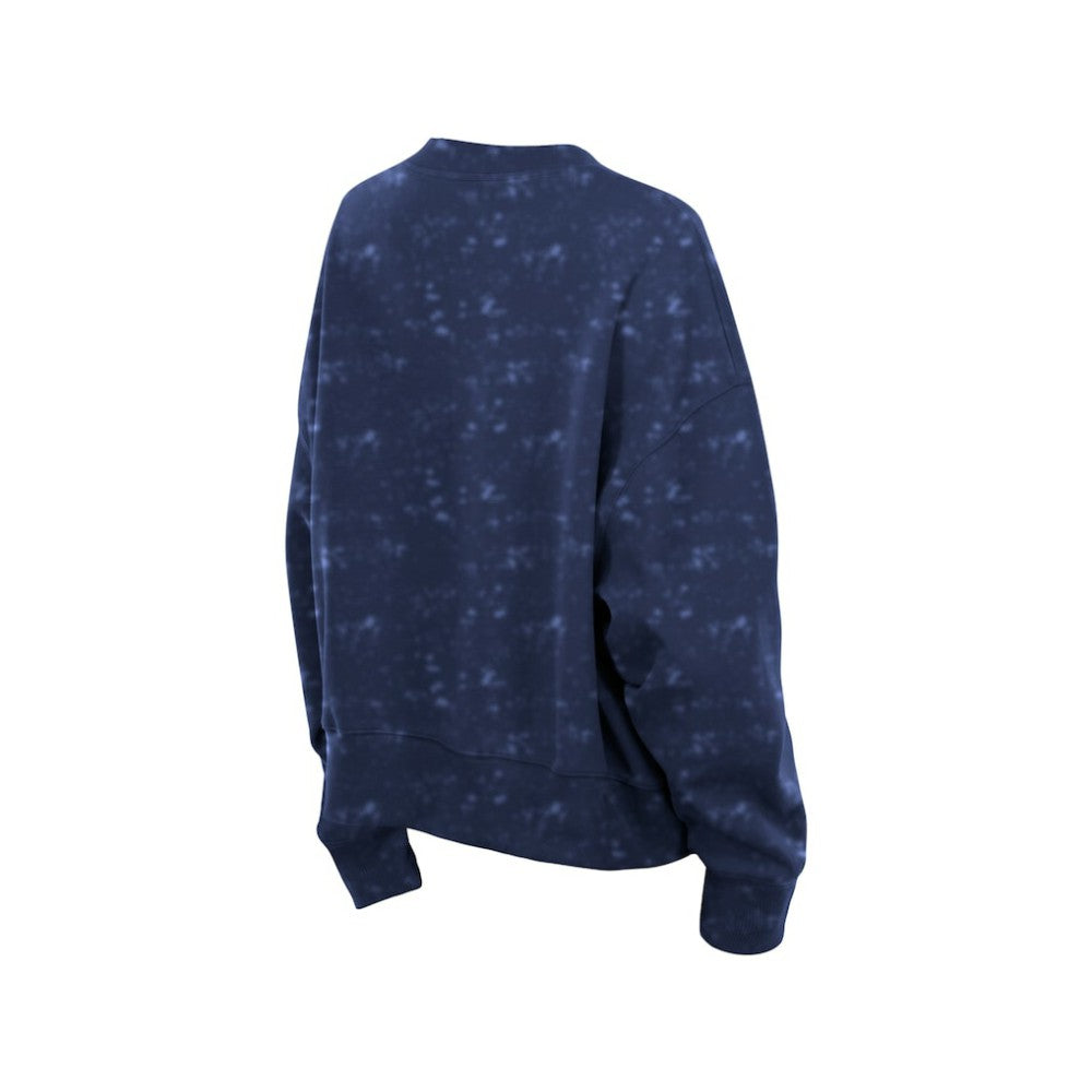 Chicago Cubs New Era Women's Throwback Oversized Boxy Sweatshirt - MLB