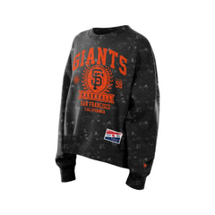 San Francisco Giants New Era Women's Throwback Oversized Boxy Sweatshirt - MLB