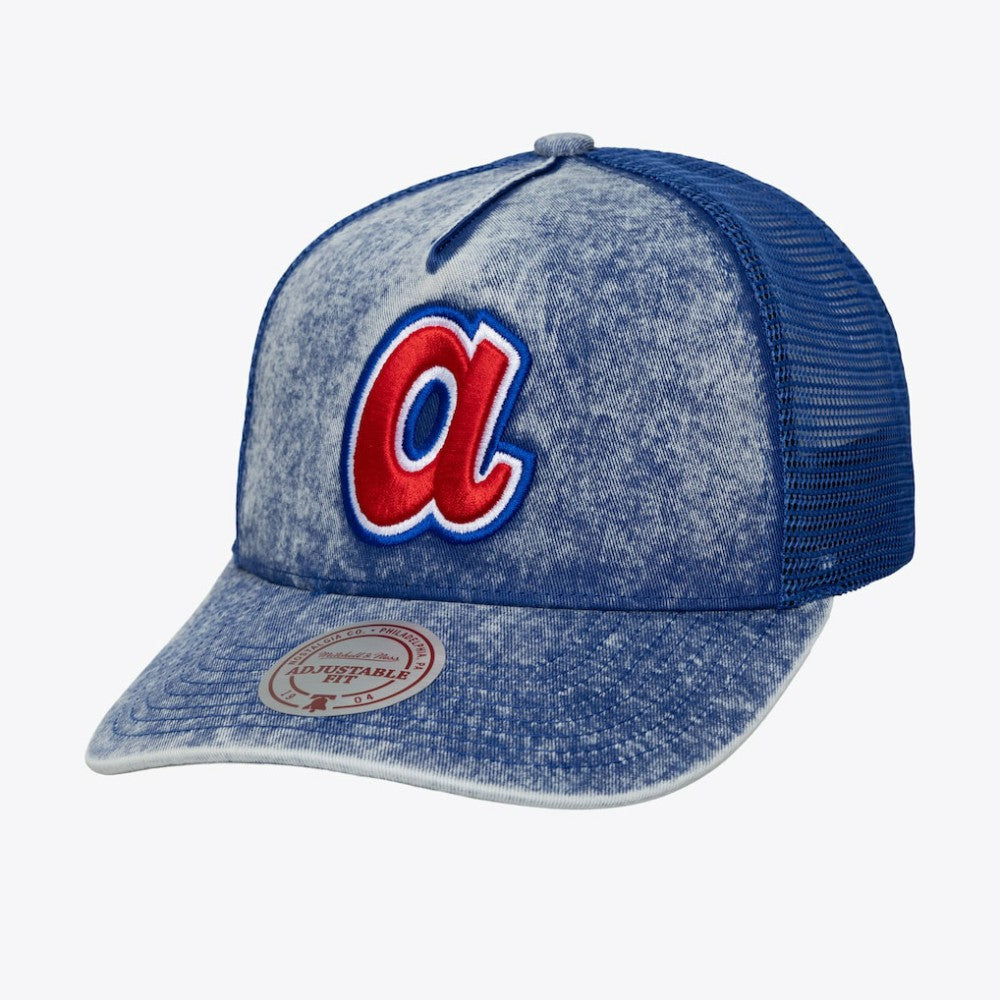 Atlanta Braves Mitchell & Ness Unisex Cooperstown Gameday Adjustable Trucker Hat - MLB