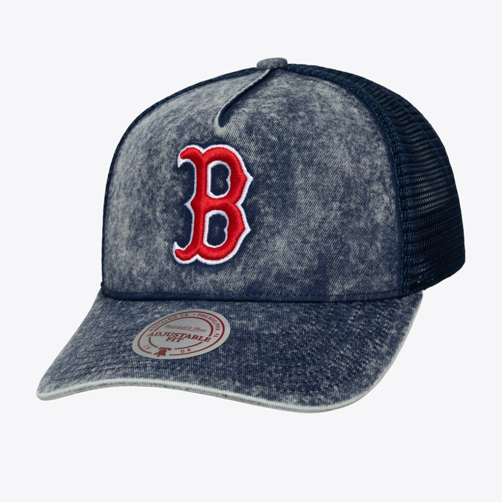 Boston Red Sox Mitchell & Ness Unisex Gameday Adjustable Trucker Hat - MLB