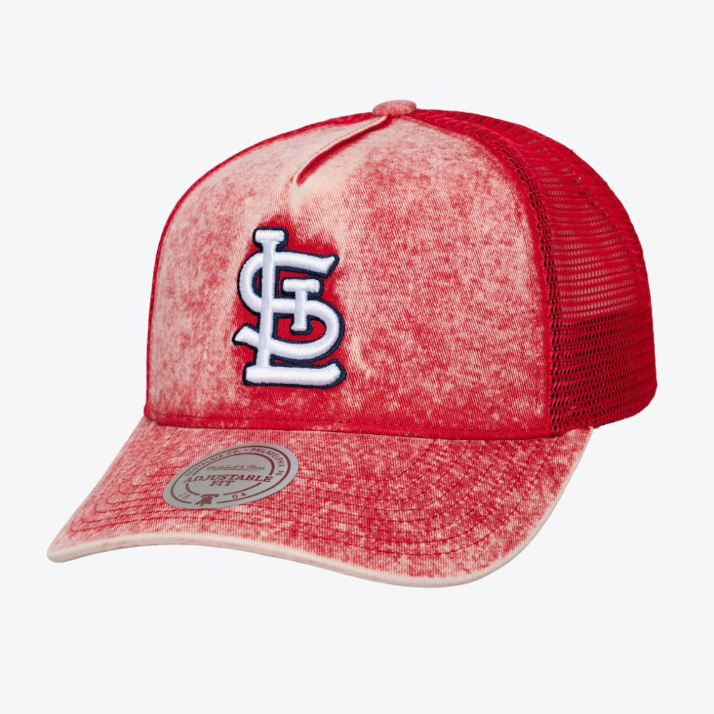 St. Louis Cardinals Mitchell & Ness Unisex Gameday Adjustable Trucker Hat - MLB