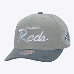 Cincinnati Reds Mitchell & Ness Cooperstown Thunderstorm Head Coach Pro-Crown Adjustable Hat - MLB