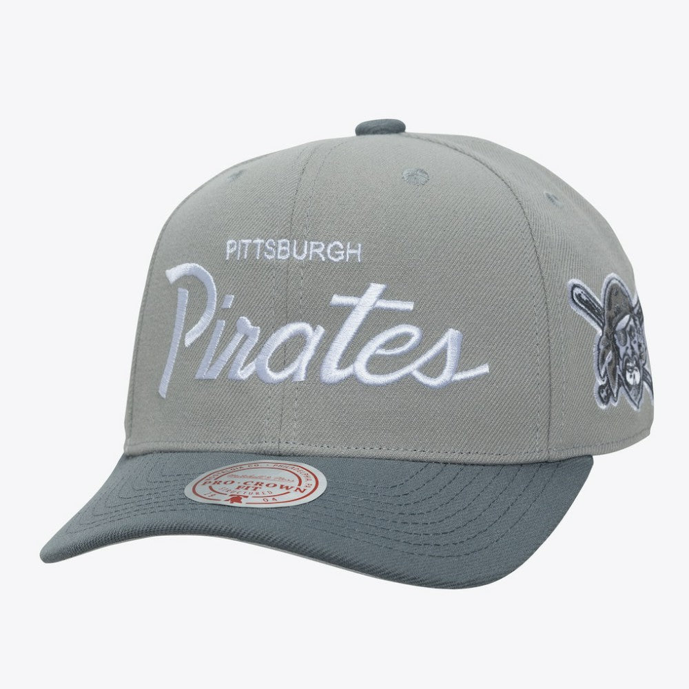 Pittsburgh Pirates Mitchell & Ness Thunderstorm Head Coach Pro-Crown Adjustable Hat - MLB