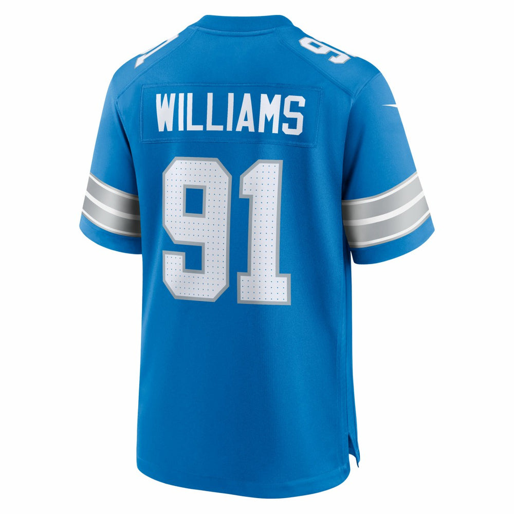 Tyleik Williams Detroit Lions Team Game Jersey Blue | Nike for Sale