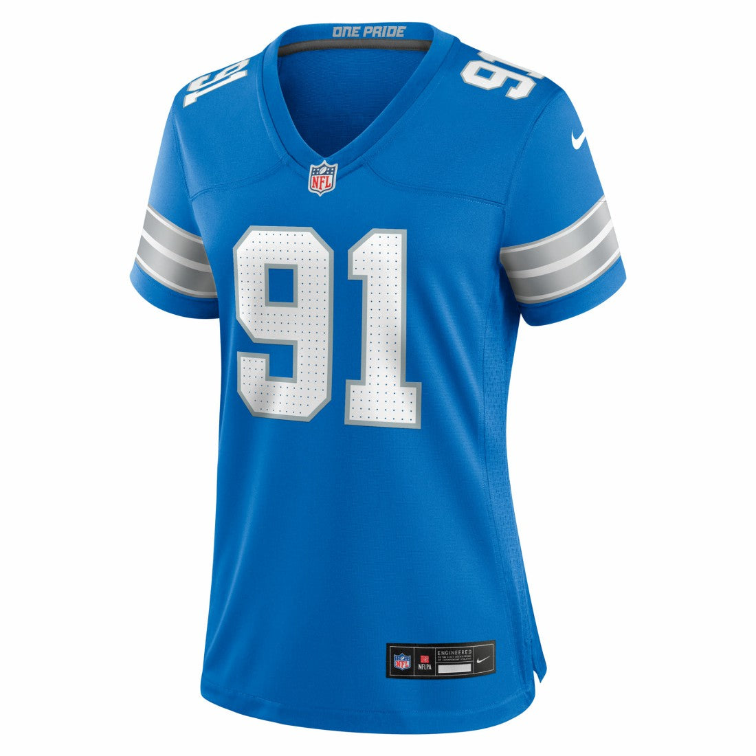 Tyleik Williams Detroit Lions Women's Team Game Jersey Blue | Nike for Sale