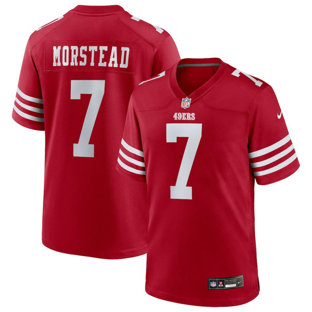 Thomas Morstead San Francisco 49ers Team Game Jersey Scarlet | Nike for Sale