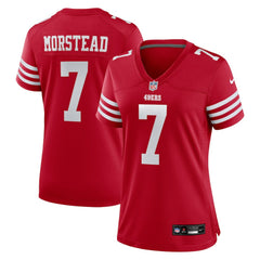Thomas Morstead San Francisco 49ers Women's Team Game Jersey Scarlet | Nike for Sale