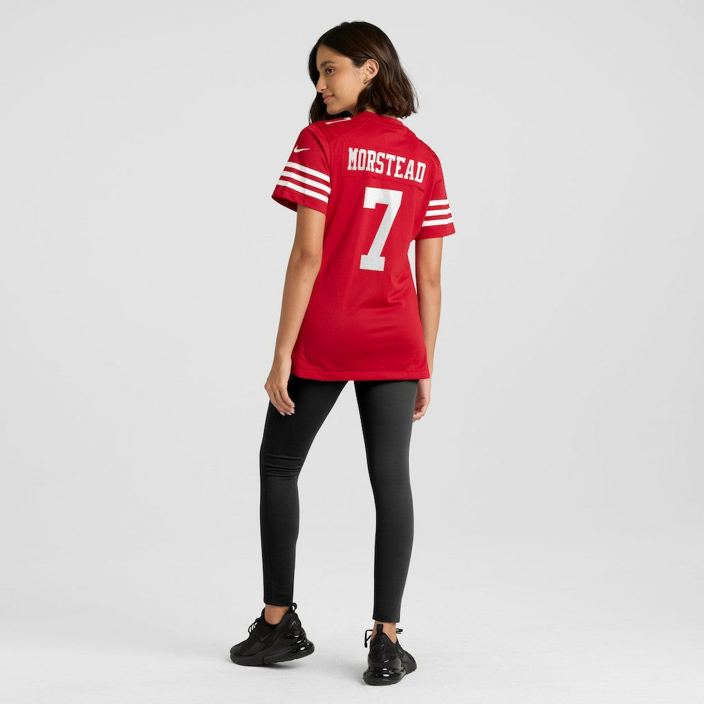 Thomas Morstead San Francisco 49ers Women's Team Game Jersey Scarlet | Nike for Sale