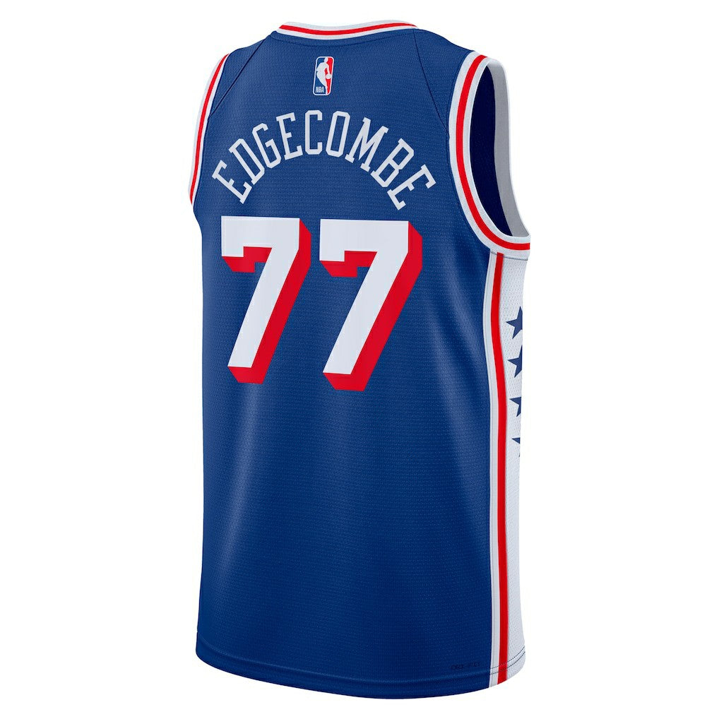 V. J. Edgecombe Philadelphia 76ers Unisex 2025 NBA Draft First Round Pick Swingman Jersey Icon Edition Royal - NBA