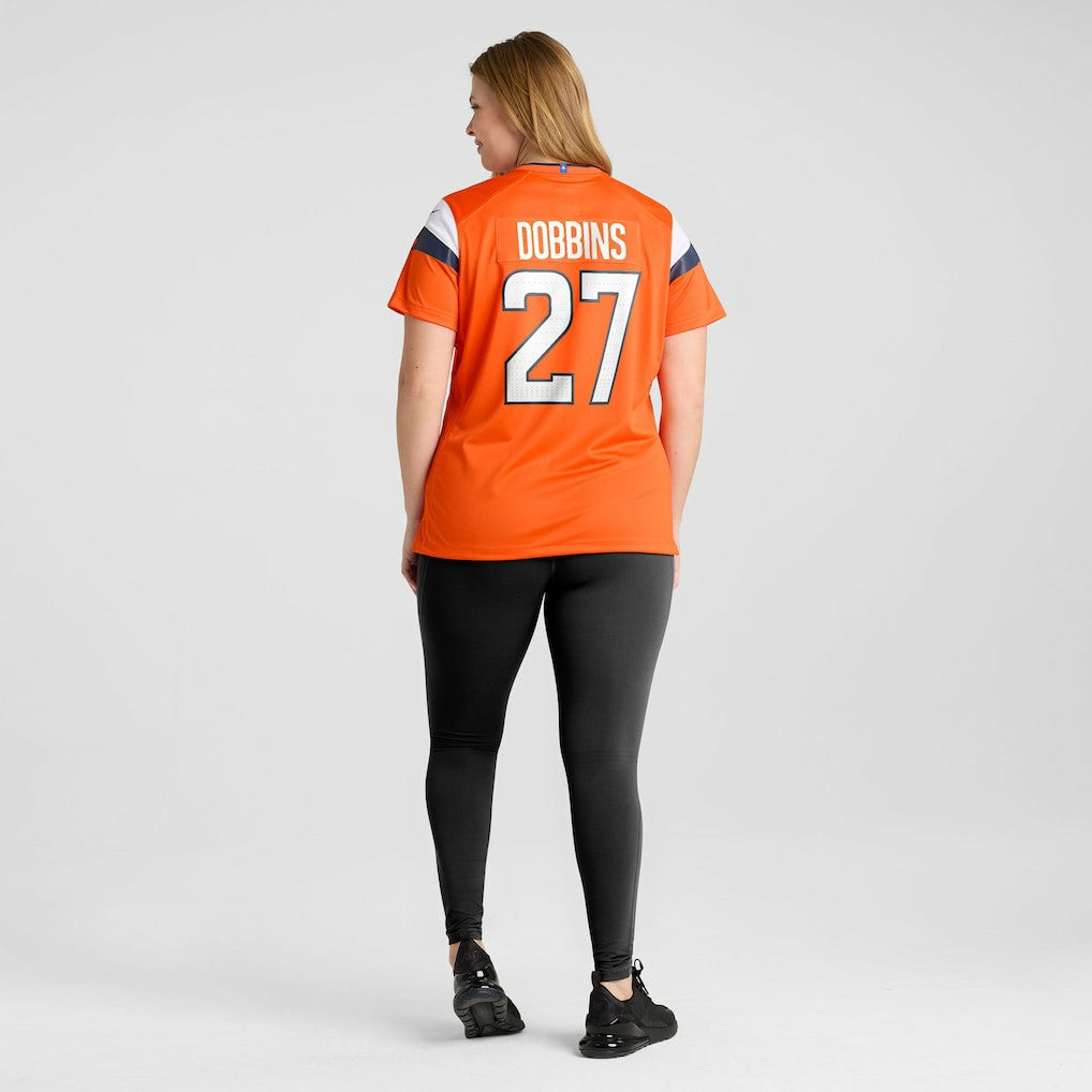 J.K. Dobbins Denver Broncos Women's Team Game Jersey Orange | Nike for Sale