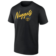 Denver Nuggets Color Block Slant Quick Strike T-Shirt Black - NBA