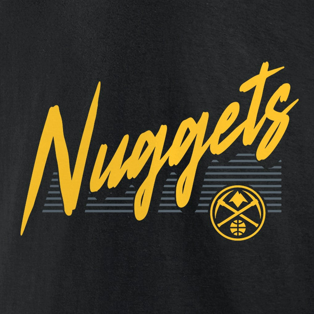 Denver Nuggets Color Block Slant Quick Strike T-Shirt Black - NBA