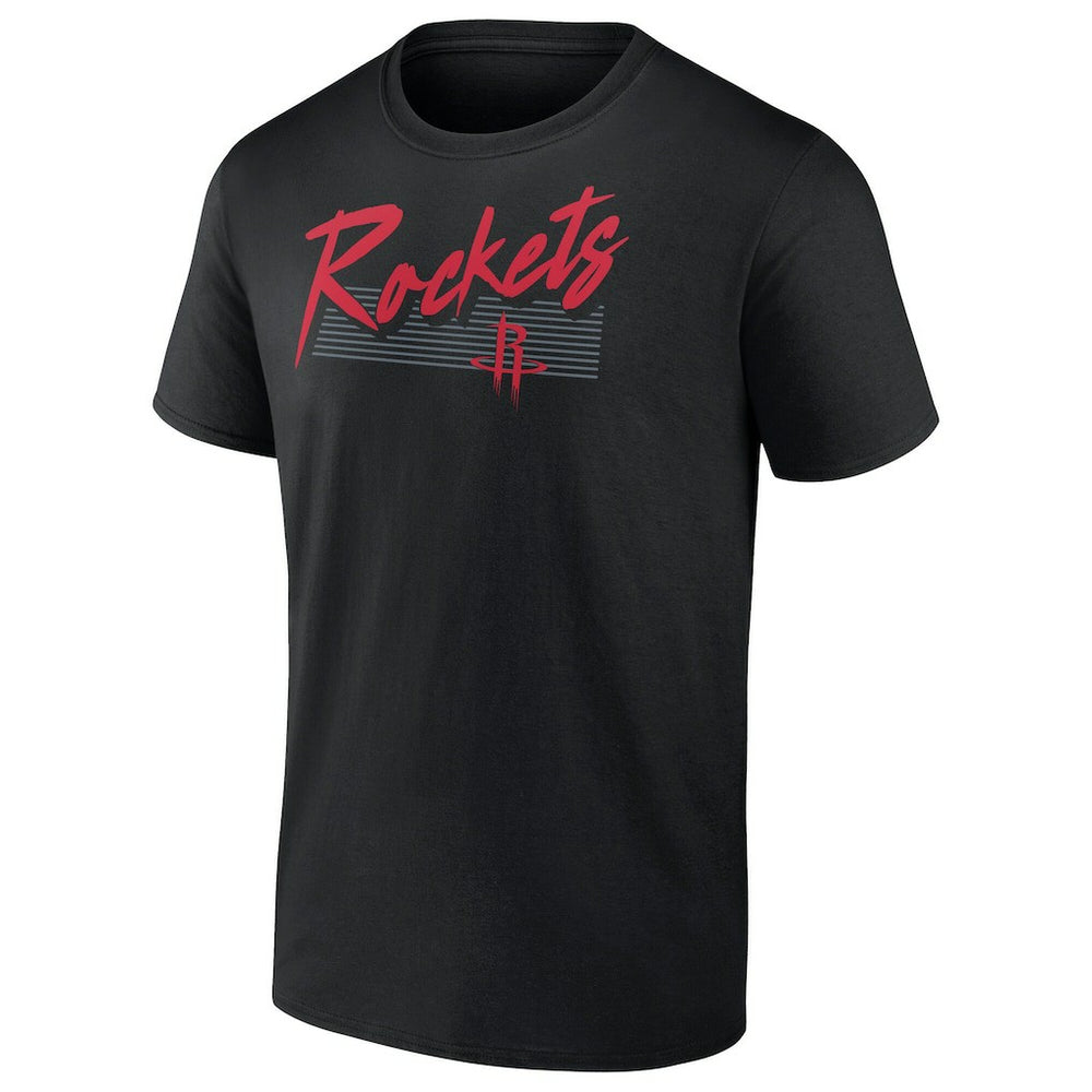 Houston Rockets Color Block Slant Quick Strike T-Shirt Black - NBA