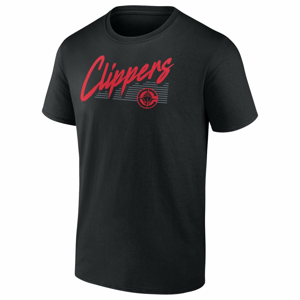 LA Clippers Color Block Slant Quick Strike T-Shirt Black - NBA