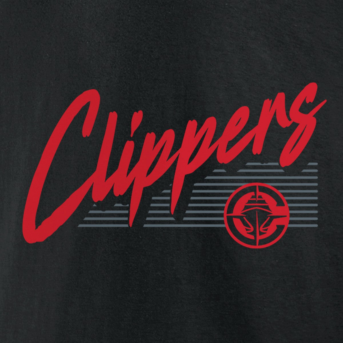 LA Clippers Color Block Slant Quick Strike T-Shirt Black - NBA