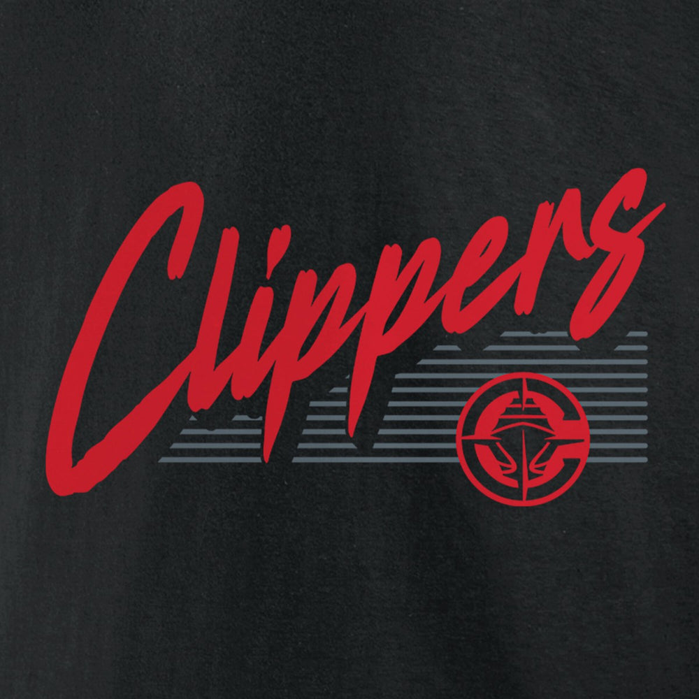 LA Clippers Color Block Slant Quick Strike T-Shirt Black - NBA