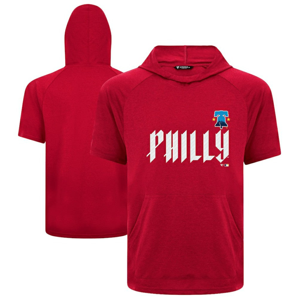Philadelphia Phillies Levelwear City Connect Phase Core Logo Pullover Hoodie T-Shirt - MLB