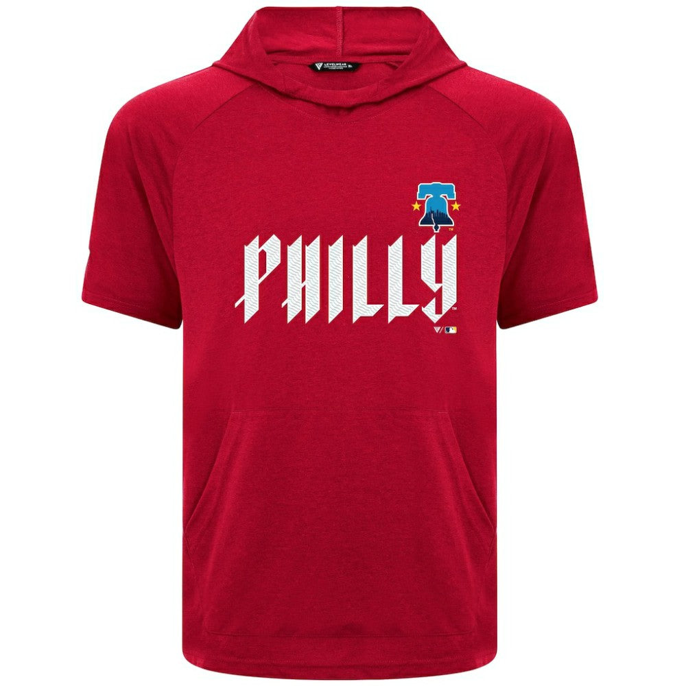 Philadelphia Phillies Levelwear City Connect Phase Core Logo Pullover Hoodie T-Shirt - MLB