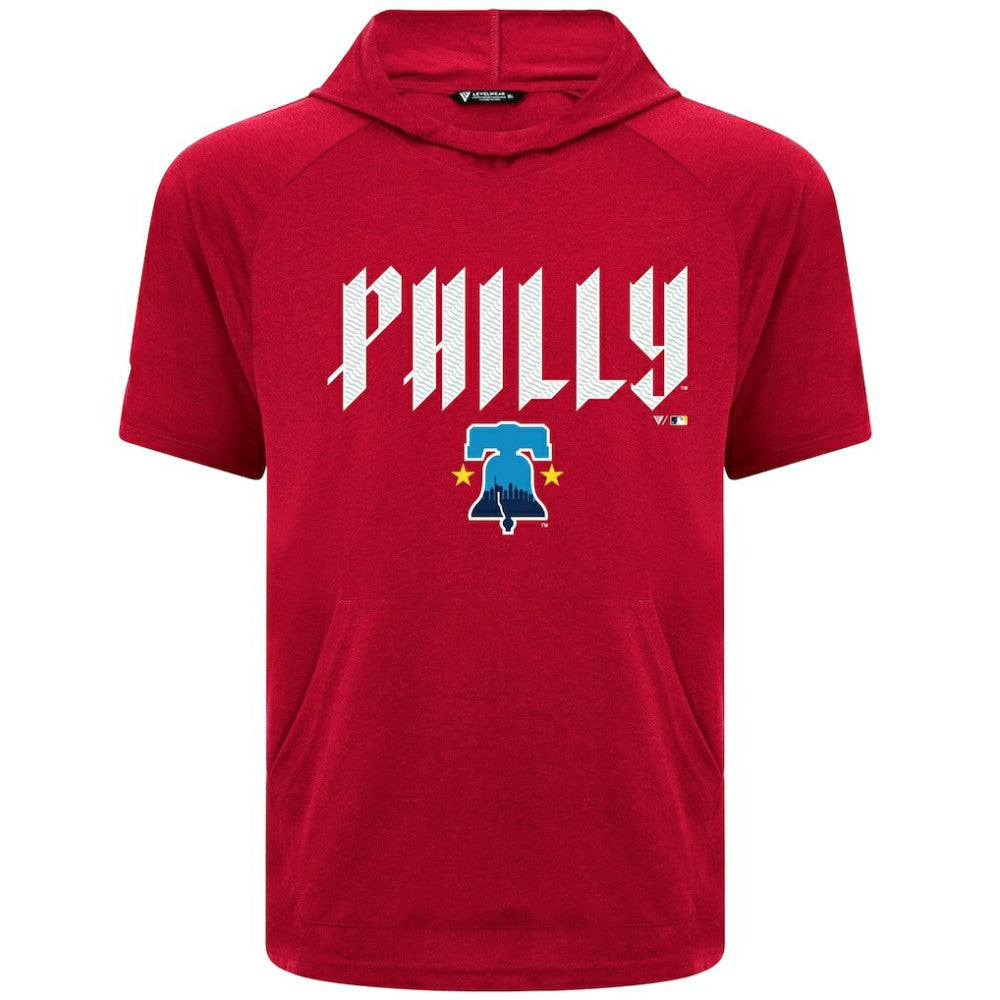 Philadelphia Phillies Levelwear City Connect Phase Back Plash Hoodie T-Shirt - MLB