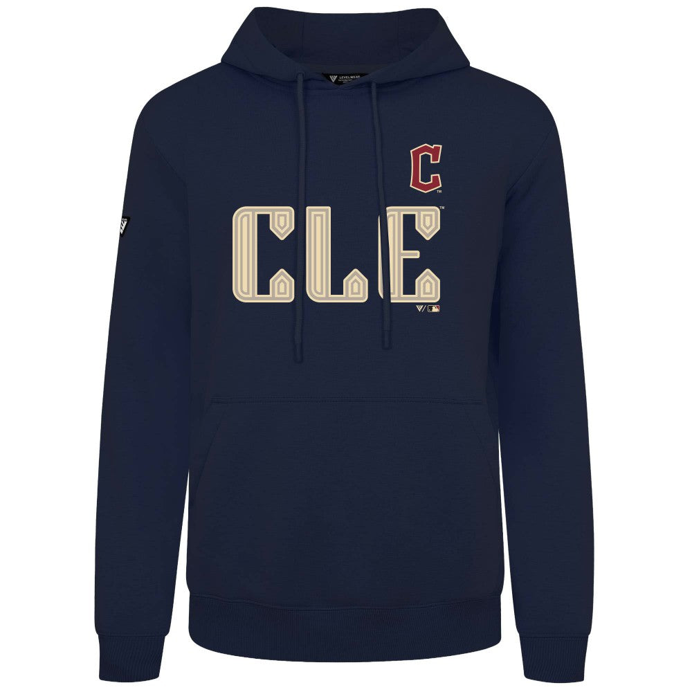 Cleveland Guardians Levelwear City Connect Podium Core Logo Pullover Hoodie - MLB