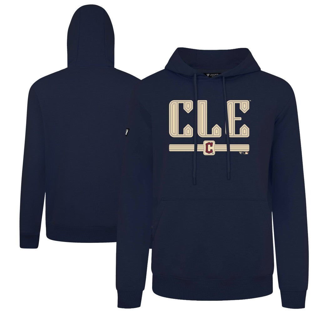Cleveland Guardians Levelwear City Connect Podium Back Splash Pullover Hoodie - MLB