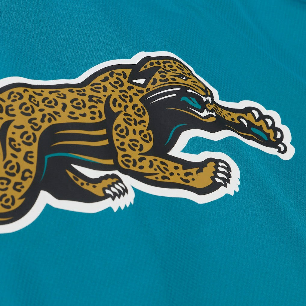 Jacksonville Jaguars Coaches Full-Snap Hooded Windbreaker Jacket Teal | Mitchell & Ness