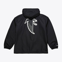 Atlanta Falcons Coaches Full-Snap Hooded Windbreaker Jacket Black | Mitchell & Ness