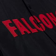 Atlanta Falcons Coaches Full-Snap Hooded Windbreaker Jacket Black | Mitchell & Ness