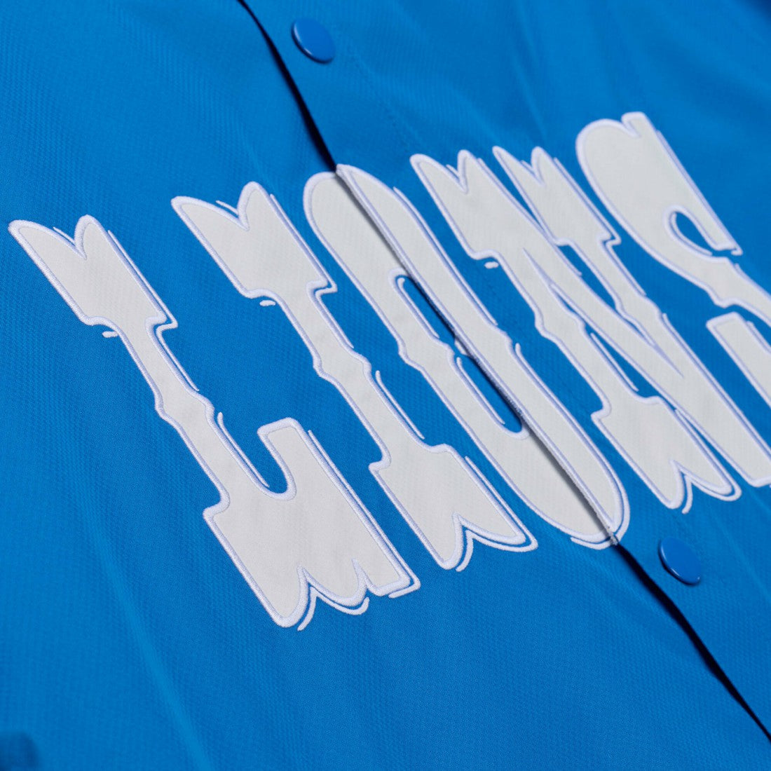 Detroit Lions Coaches Full-Snap Hooded Windbreaker Jacket Blue | Mitchell & Ness