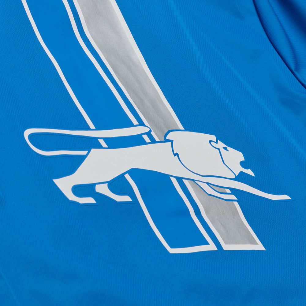 Detroit Lions Coaches Full-Snap Hooded Windbreaker Jacket Blue | Mitchell & Ness