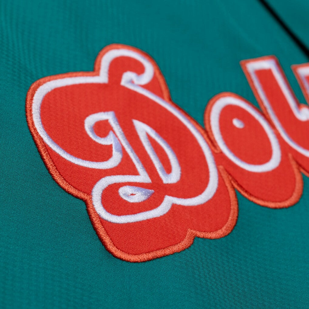 Miami Dolphins Coaches Full-Snap Hooded Windbreaker Jacket Aqua | Mitchell & Ness
