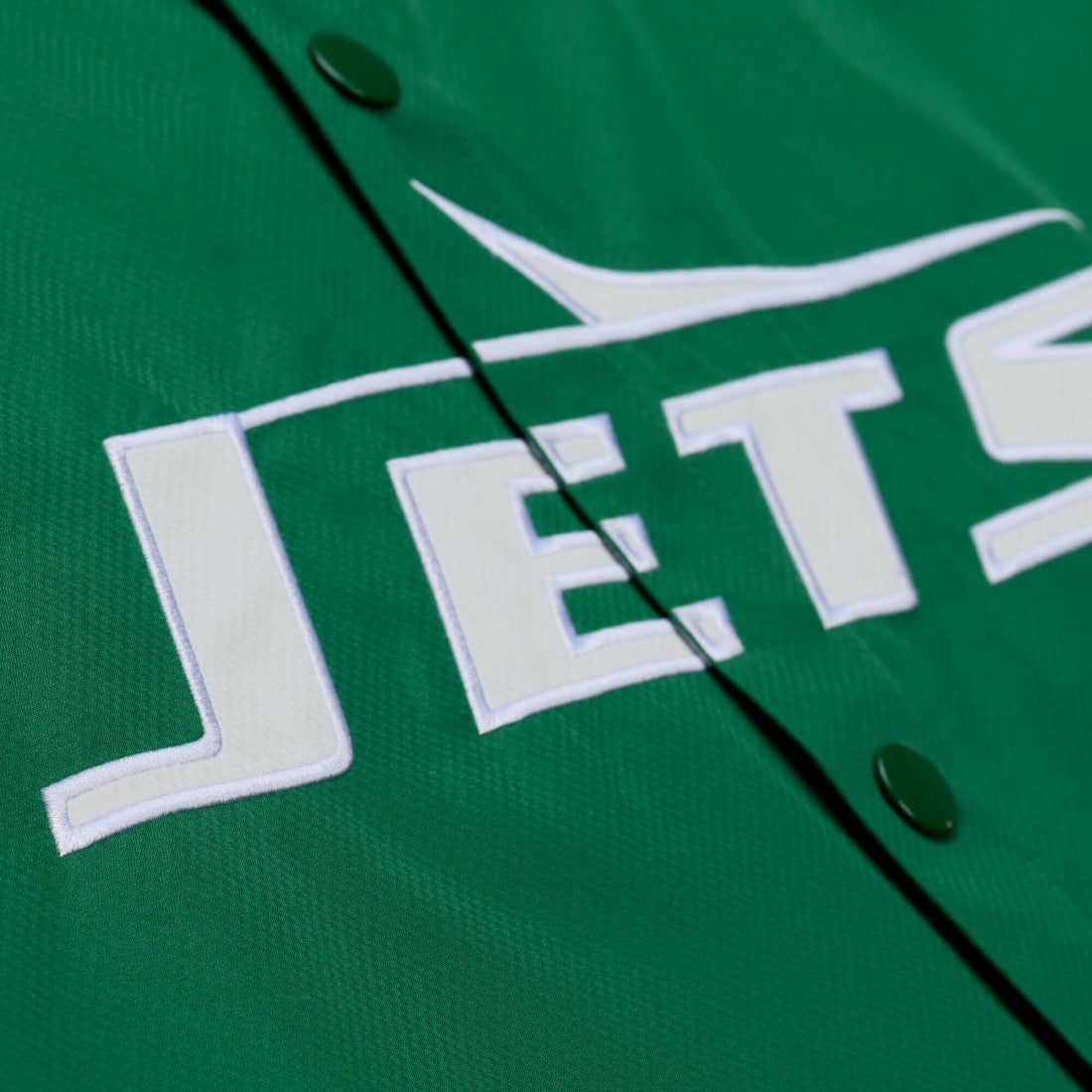 New York Jets Coaches Full-Snap Hooded Windbreaker Jacket Green | Mitchell & Ness