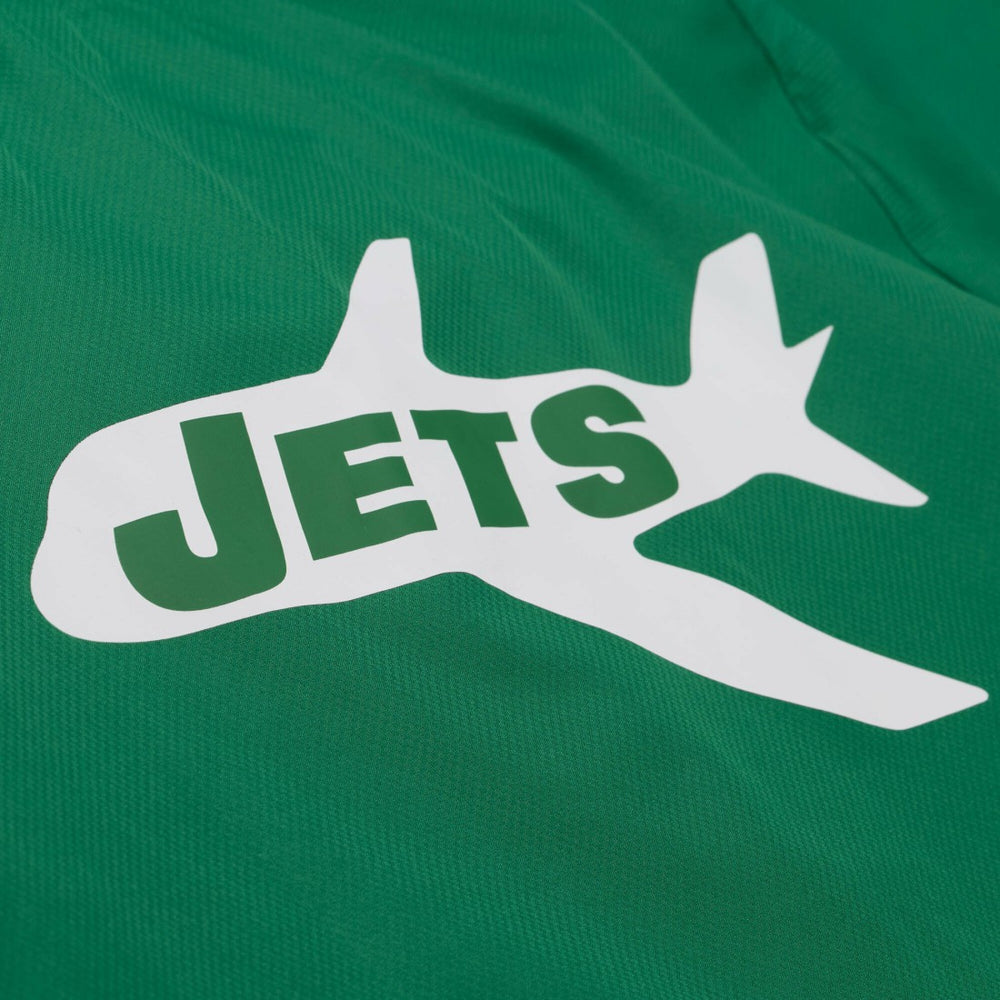 New York Jets Coaches Full-Snap Hooded Windbreaker Jacket Green | Mitchell & Ness