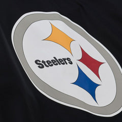 Pittsburgh Steelers Coaches Full-Snap Hooded Windbreaker Jacket Black | Mitchell & Ness