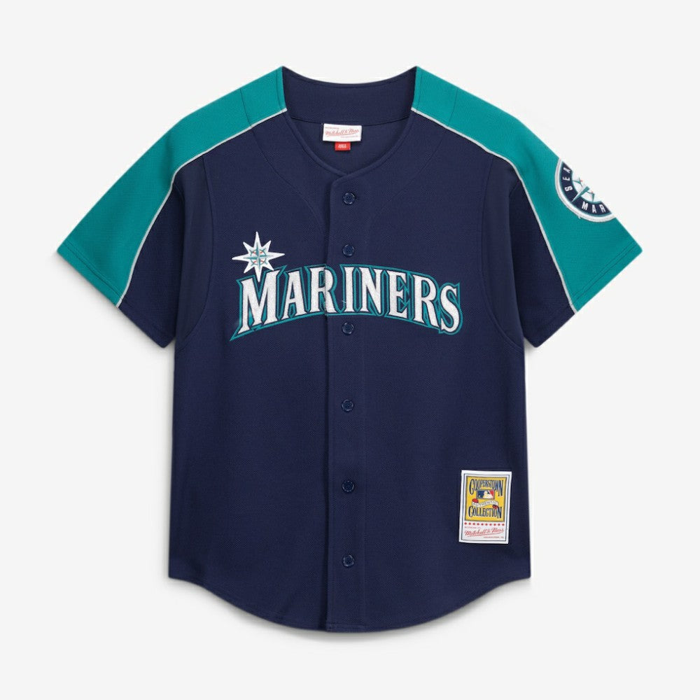Ichiro Suzuki Seattle Mariners Mitchell & Ness 2006 Cooperstown Mesh Batting Practice Button-Up Jersey - MLB