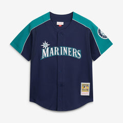 Ichiro Suzuki Seattle Mariners Mitchell & Ness 2006 Cooperstown Mesh Batting Practice Button-Up Jersey - MLB
