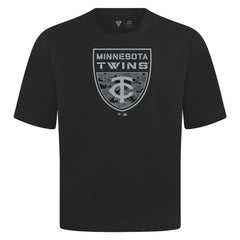 Minnesota Twins Levelwear Oversized Luxe Signature Knit Buckler T-Shirt - MLB