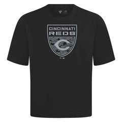 Cincinnati Reds Levelwear Oversized Luxe Signature Knit Buckler T-Shirt - MLB