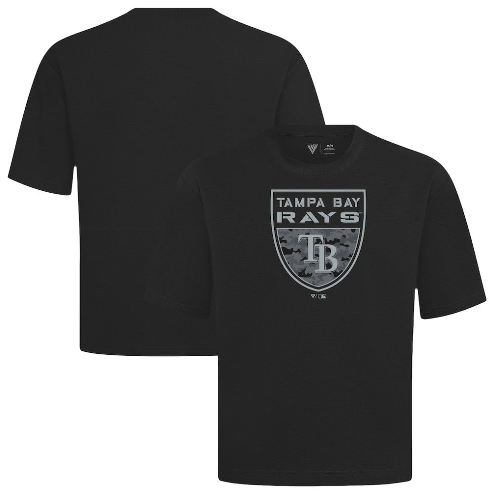 Tampa Bay Rays Levelwear Oversized Luxe Signature Knit Buckler T-Shirt - MLB