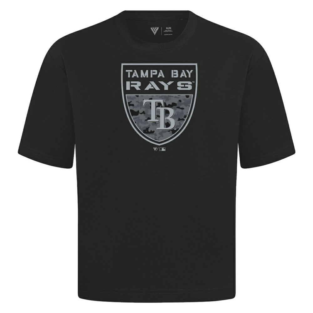 Tampa Bay Rays Levelwear Oversized Luxe Signature Knit Buckler T-Shirt - MLB