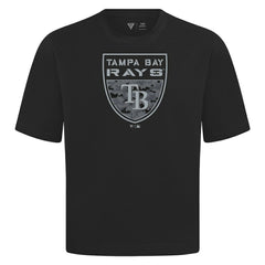 Tampa Bay Rays Levelwear Oversized Luxe Signature Knit Buckler T-Shirt - MLB