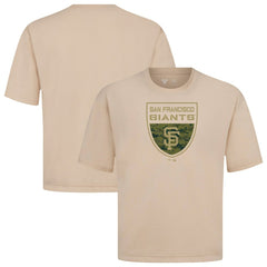 San Francisco Giants Levelwear Oversized Luxe Signature Knit Buckler T-Shirt - MLB