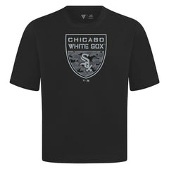 Chicago White Sox Levelwear Oversized Luxe Signature Knit Buckler T-Shirt - MLB