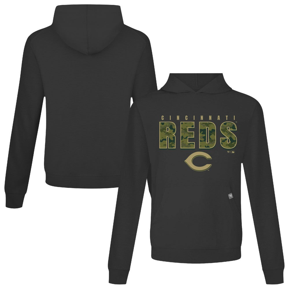Cincinnati Reds Levelwear Relay Protect Pullover Hoodie - MLB