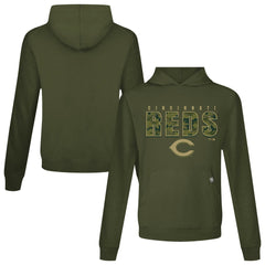Cincinnati Reds Levelwear Relay Protect Pullover Hoodie - MLB