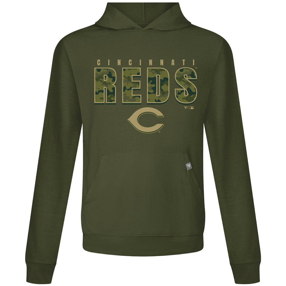 Cincinnati Reds Levelwear Relay Protect Pullover Hoodie - MLB